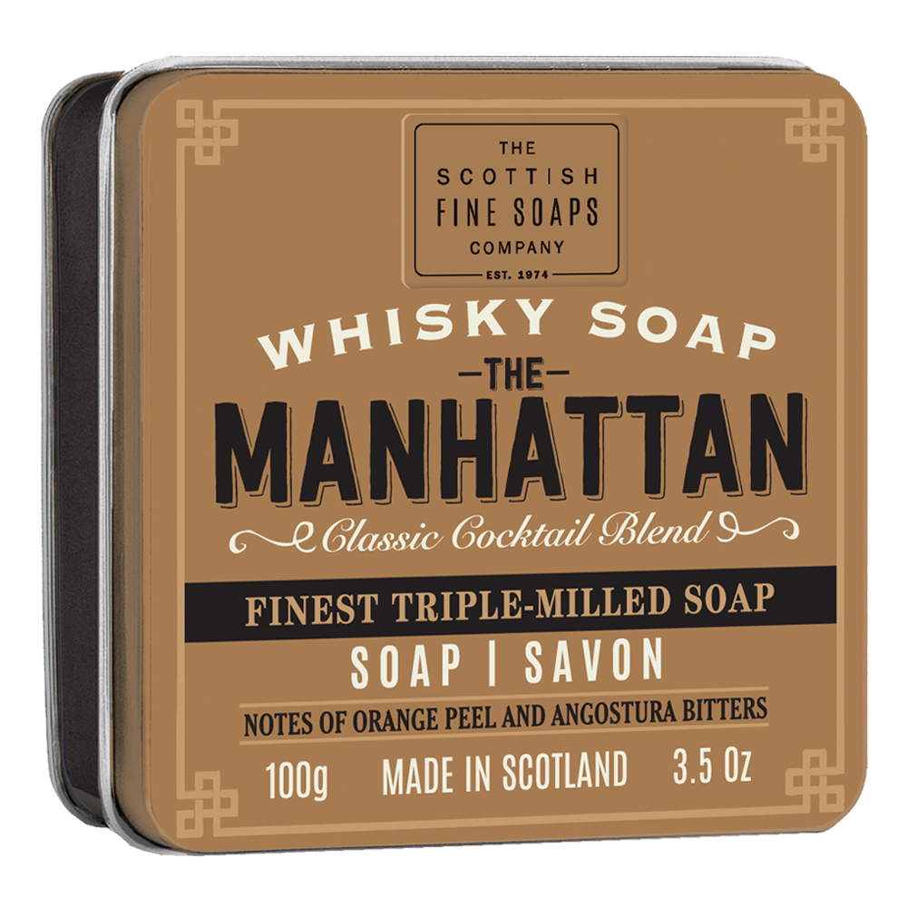 Whisky Tiinned Soap - The Manhattan 100g