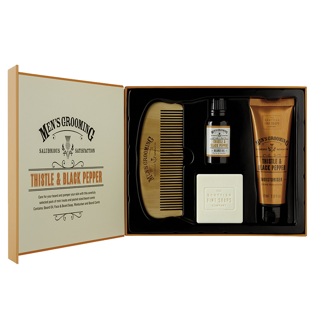 Thistle and Black Pepper Face & Beard Care Kit