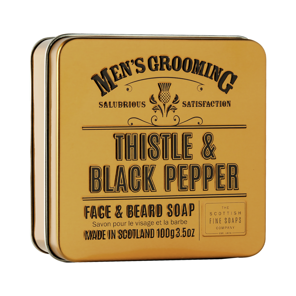 Thistle and Black Pepper Face & Beard Soap 100g
