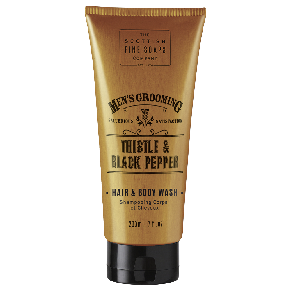 Thistle and Black Pepper Hair & Body Wash 200ml Tube