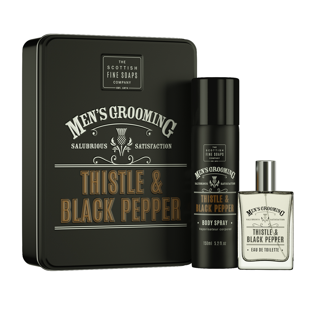Thistle and Black Pepper Fragrance Duo Gift Set 1x150ml Body Spray, 1 x 50ml EDT