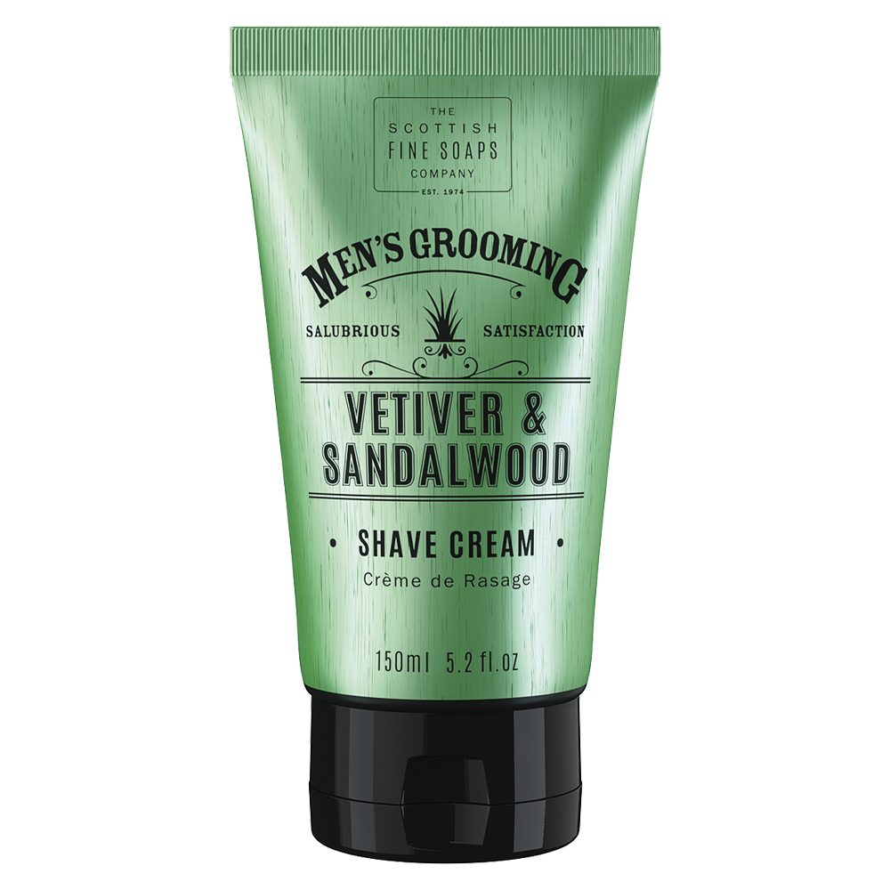 Vetiver and Sandalwood Shave Cream 150ml Tube