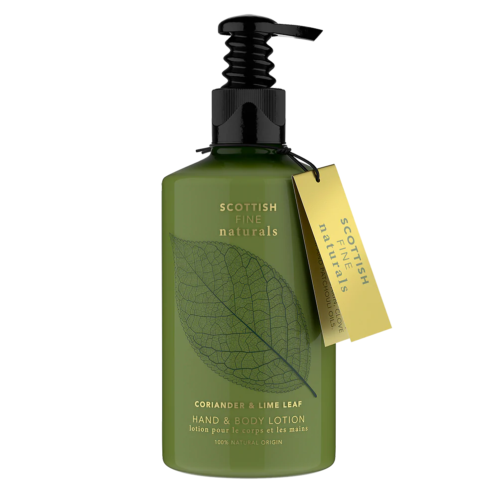 Scottish Fine Naturals - Coriander & Lime Leaf HAND & BODY LOTION 300ML