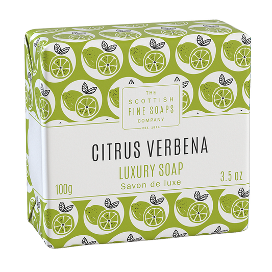 Citrus Verbena Luxury Soap Bar 100g Wrapped