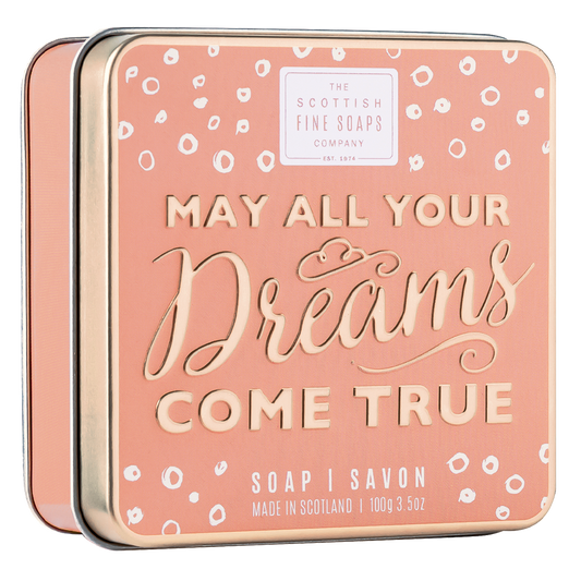 Sweet Sayings Tinned Soap - May All Your Dreams Come True 100g