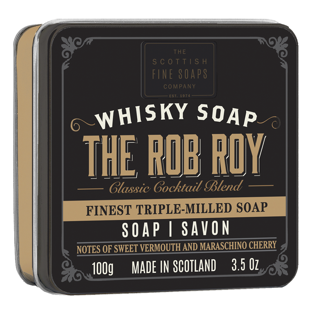 Whisky Tiinned Soap - The Rob Roy 100g