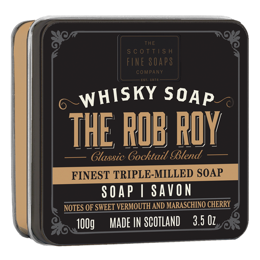 Whisky Tiinned Soap - The Rob Roy 100g