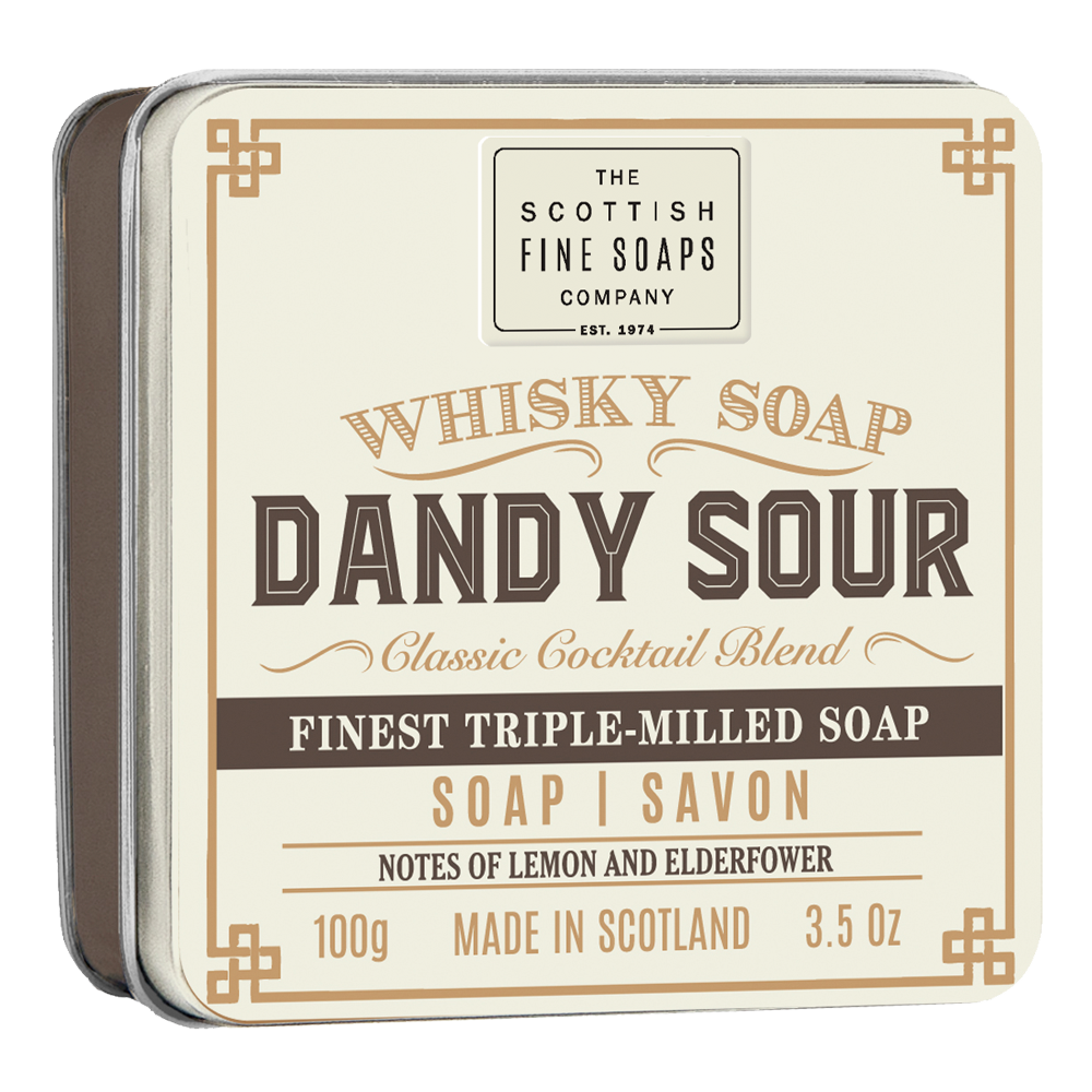 Whisky Tiinned Soap - Dandy Sour 100g