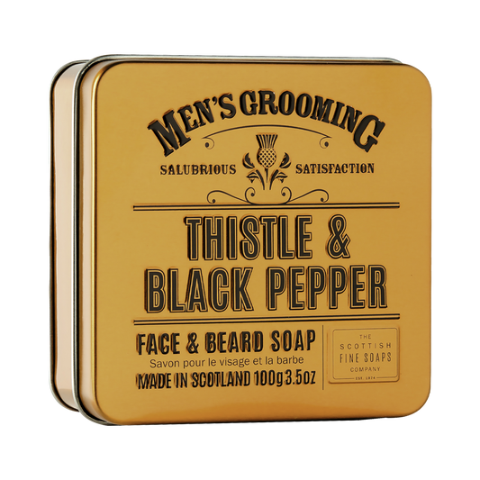 Thistle and Black Pepper Face & Beard Soap 100g