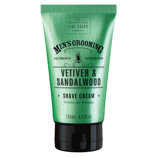 Vetiver and Sandalwood Shave Cream 150ml Tube