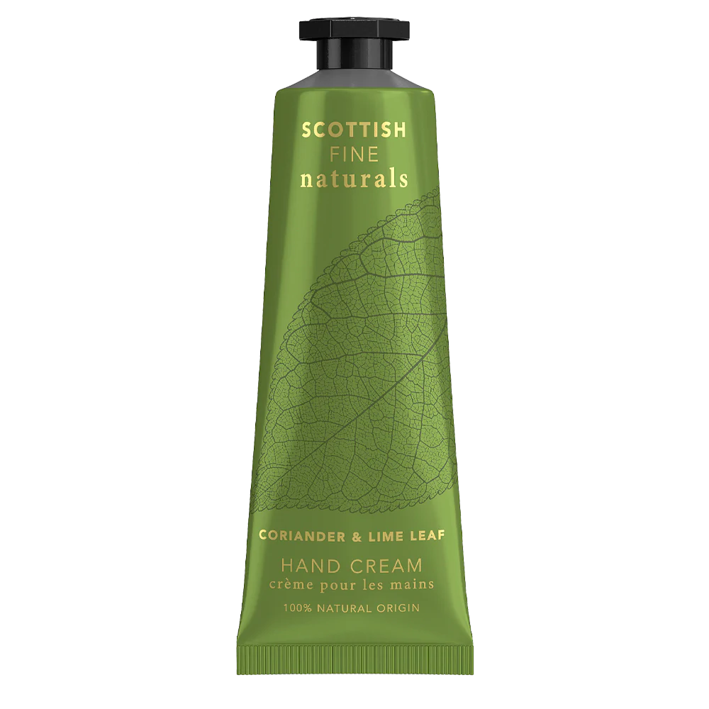 Scottish Fine Naturals - Coriander & Lime Leaf HAND CREAM 30ML TUBE