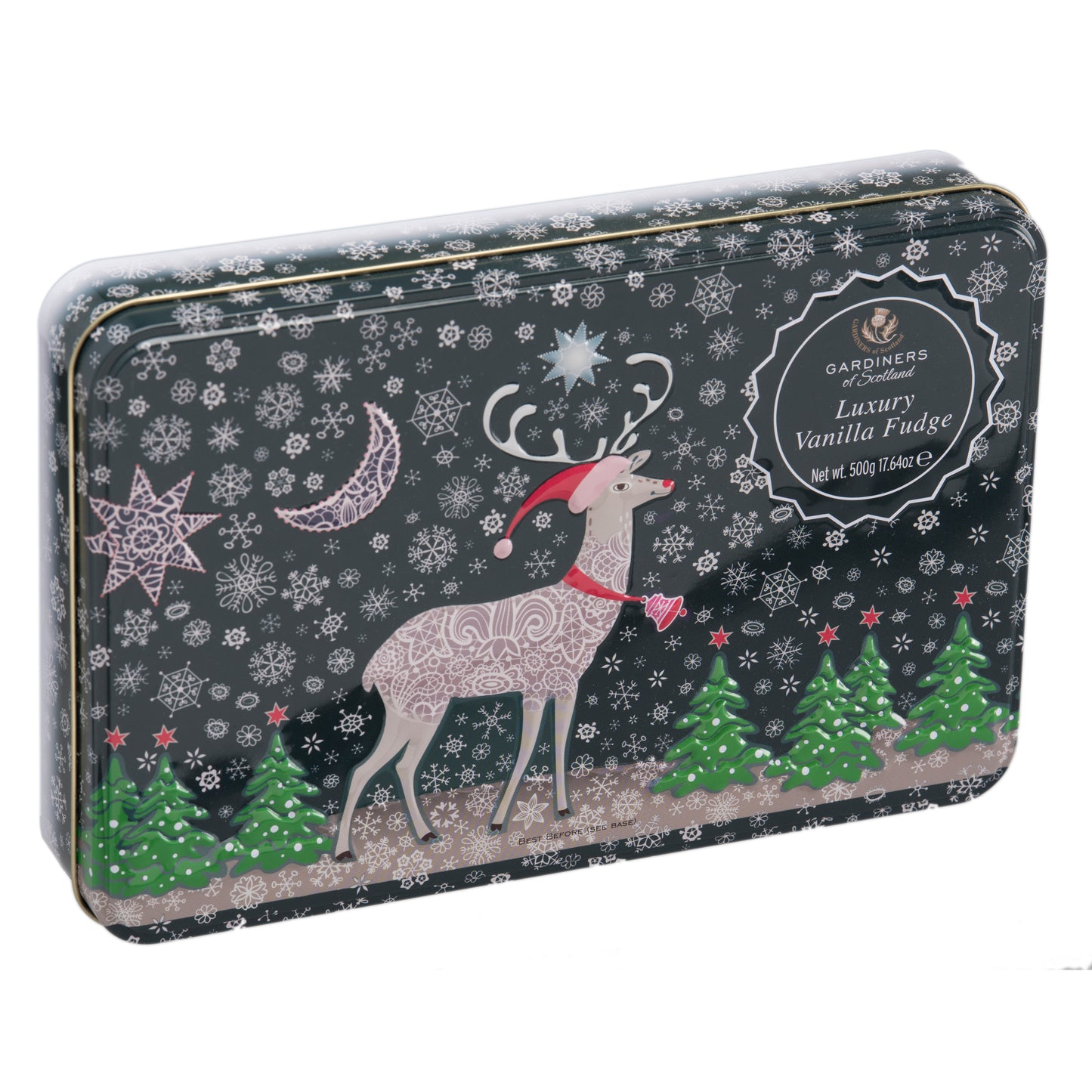 Reindeer Snow Vanilla Fudge Tin 500g